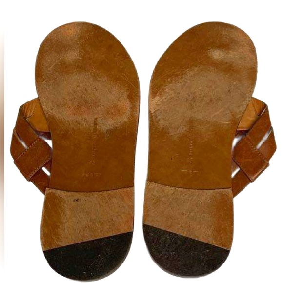 Bottega Veneta Brown Leather Flip Flops Men\'s Size 43 main image 9